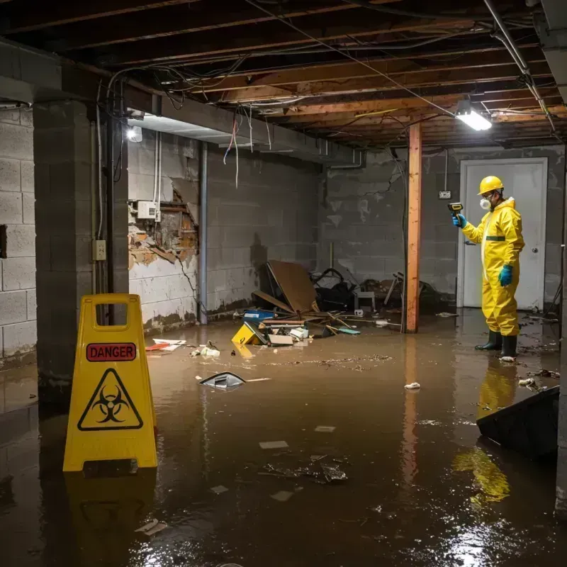 Flooded Basement Electrical Hazard in Ascension Parish, LA Property